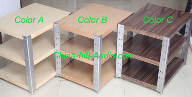 E&T 11-E630-A Hifi Audio Racks bookshelf Desk for amplifiers wood AL